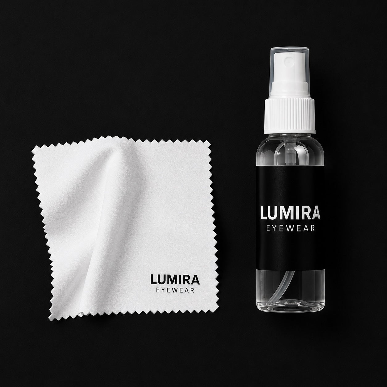 Lumira Signature Care Kit | Lens Spray + Premium Microfiber Cloth